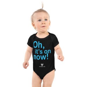 infant bodysuit its on blue