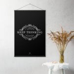 enhanced-matte-paper-poster-with-hanger-in-black-24x36-keep thinking