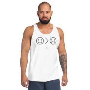 Men’s Happy over Sad Tank Top Light