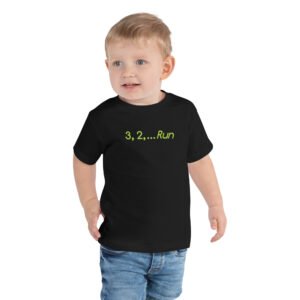 3, 2... Run Toddler Short Sleeve Tee