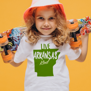 Live Arkansas Kind Kids Short Sleeve T-Shirt