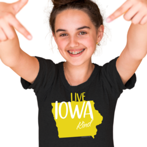 Live Iowa Kind Kids Short Sleeve T-Shirt