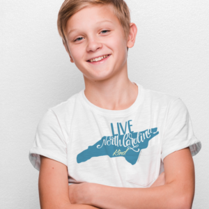 Live North Carolina Kind Kids Short Sleeve T-Shirt