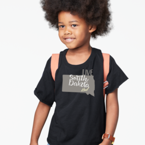 Live South Dakota Kind Kids Short Sleeve T-Shirt