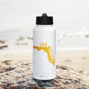 Live Florida Kind Stainless Steel Water Bottle