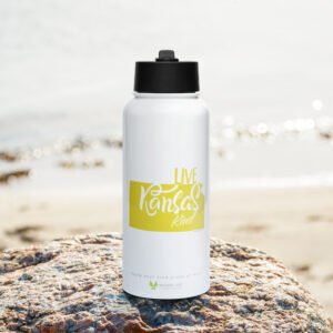 Live Kansas Kind Stainless Steel Water Bottle