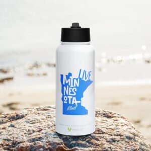 Live Minnesota Kind Stainless Steel Water Bottle