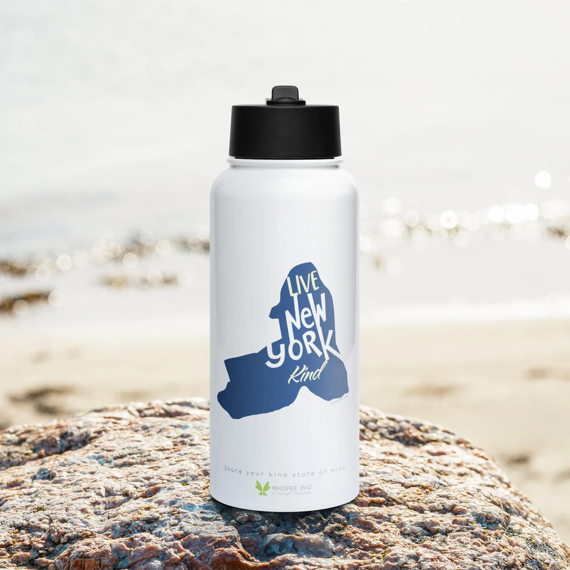 Live New York Kind Stainless Steel Water Bottle
