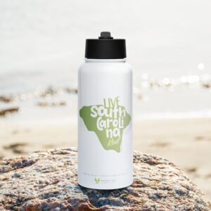 Live South Carolina Kind Stainless Steel Water Bottle