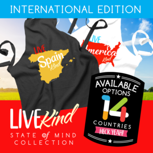 Live Kind International Aprons