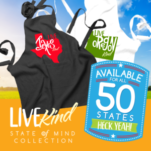 Live Kind State of Mind Aprons