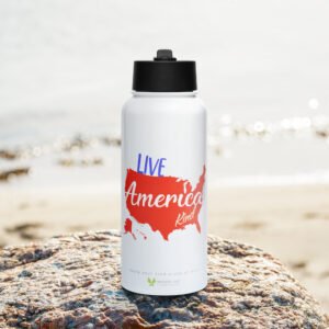 Live America Kind Stainless Steel Water Bottle