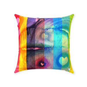 Tribal Love Throw Pillow