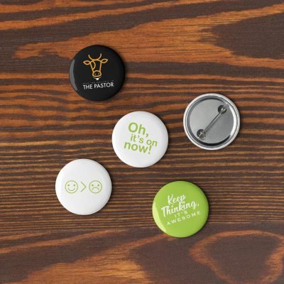 set of pin buttons